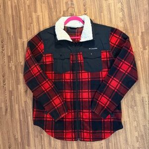 Columbia Chatfield Hill Plaid Fleece Lined Utility Jacket